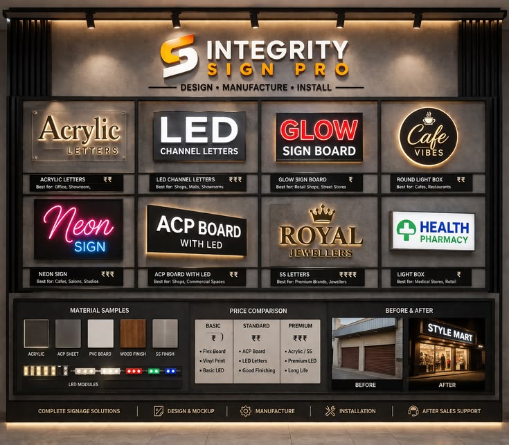 Signage business details